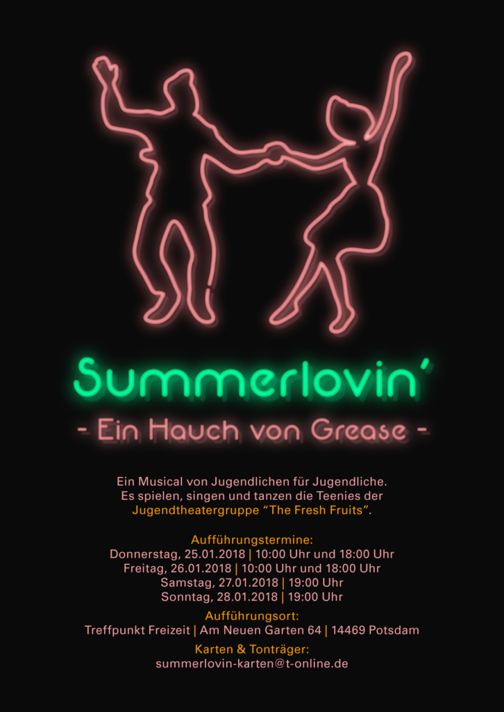 2018 | Summerlovin' - Ein Hauch von Grease | Handzettel